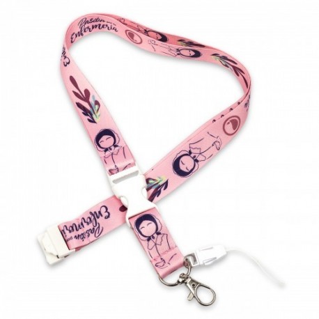 LANYARD ENFERMANIA NIGHTINGALE - SOFT PINK