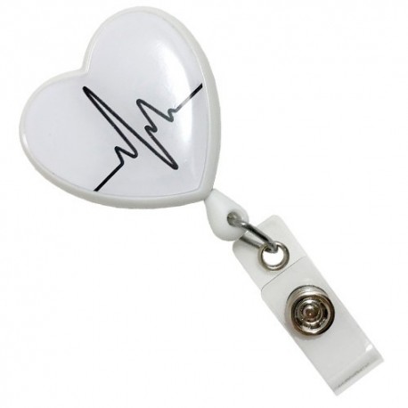 RETRACTIL CORAZON EKG - BLANCO