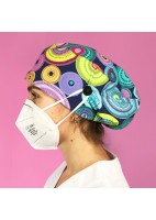 GORRO PELO LARGO CON BOTONES - PSICODELIA