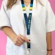 LANYARD MULTIFUNCION EIGHTIES ENFERMERO-A AZUL CLASICO