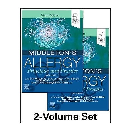 MIDDLETON.S ALLERGY. PRINCIPLES AND PRACTICE (2 VOL.) PRINT AND ON-LINE