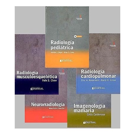LOTE THE CORE CURRICULUM, 5 VOLS: RADIOLOGIA PEDIATRICA, CARDIOPULMONAR, MUSCULOESQUELETICA, IMAGENOLOGIA MAMARIA Y NEURORRADIOLOGIA