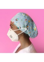 GORRO PELO LARGO CON BOTONES - SANITARIOS AGUAMARINA