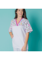 BLUSON MICROFIBRA - CIRCULOS BLANCO