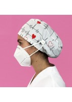 GORRO PELO LARGO CON BOTONES - FLUTTER BLANCO