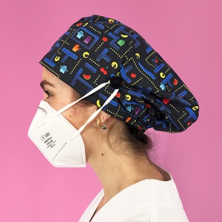GORRO PELO LARGO CON BOTONES - COMECOCOS