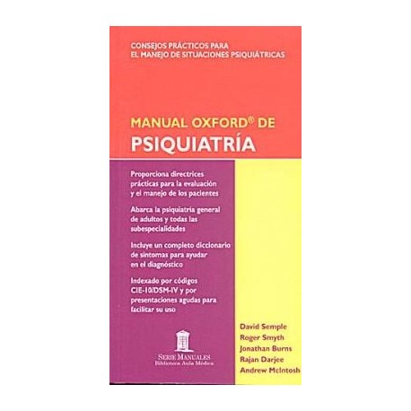MANUAL OXFORD DE PSIQUIATRIA