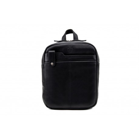 MOCHILA DENVER PIEL NEGRA