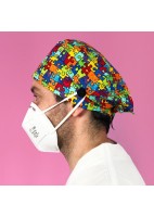 GORRO CASQUETE CON BOTONES TRENCADIS