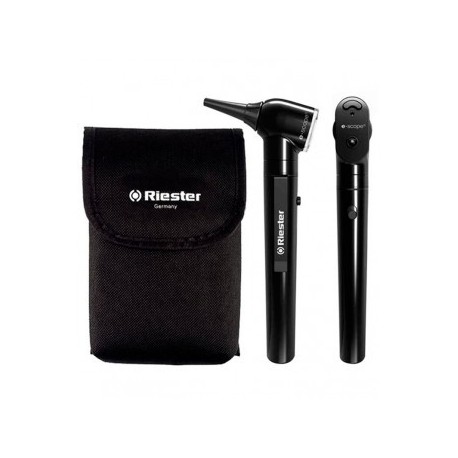 EQUIPO DIAGNOSTICO OTOSCOPIO/OFTALMOSCOPIO ILUMINACION DIRECTA VACIO E-SCOPE 2.7 NEGRO