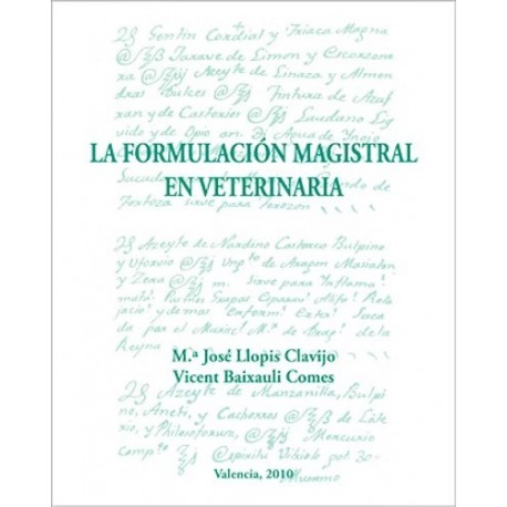 LA FORMULACION MAGISTRAL EN VETERINARIA