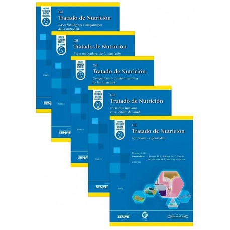 GIL TRATADO DE NUTRICION (5 TOMOS)