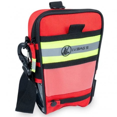 IVPOUCH.S ESTUCHE PORTA SUEROS ROJO + GEL CALOR INSTANTANEO REUTILIZABLE + FUNDA REFLECTANTE PARA TUBO OXIGENO + GEL FRIO REUTILIZABLE