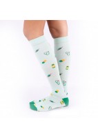 CALCETINES COMPRESIVOS ESTAMPADO HUELLAS