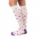 CALCETINES COMPRESIVOS ESTAMPADO BACTERIAS