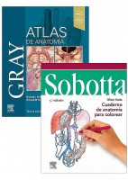 LOTE GRAY ATLAS DE ANATOMIA + SOBOTTA CUADERNO DE ANATOMIA PARA COLOREAR