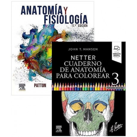 LOTE NETTER ANATOMIA PARA COLOREAR + PATTON ANATOMIA Y FISIOLOGIA
