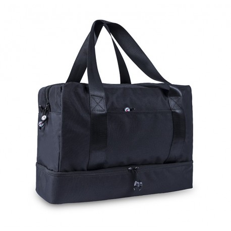 BOLSA TRES BOLSILLOS PARA ENSERES PERSONALES - COLOR NEGRO