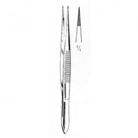 PINZA DISECCION 13 CM RECTA PUNTA FINA