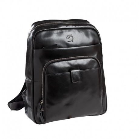MOCHILA CASABLANCA LEATHER COLOR NEGRO