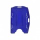 PORTA ID-TARJETAS DOBLE CARA BIDIRECCIONAL - AZUL