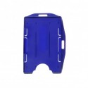 PORTA ID-TARJETAS DOBLE CARA BIDIRECCIONAL - AZUL