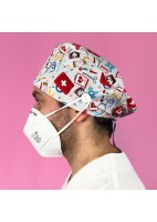 GORRO CASQUETE CON BOTONES INSTRUMENTAL GRIS