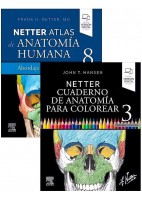 LOTE NETTER ATLAS DE ANATOMIA HUMANA ABORADAJE POR SISTEMAS + NETTER CUADERNO DE ANATOMIA PARA COLOREAR