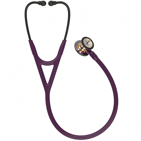 FONENDOSCOPIO CARDIOLOGY IV CIRUELA/ EDICION ARCO IRIS/ACABADO ALTO BRILLO/ VASTAGO VIOLETA