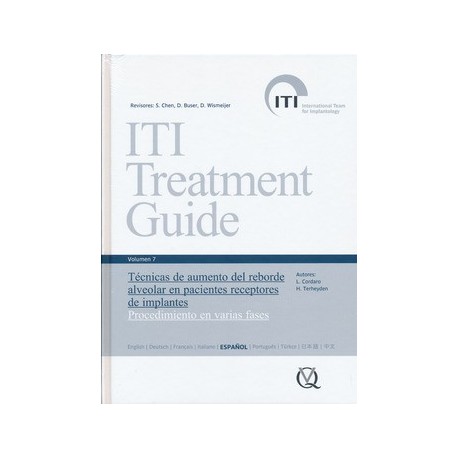 ITI TREATMENT GUIDE, VOL. 7: TECNICAS DE AUMENTO DEL REBORDE ALVEOLAR EN PACIENTES RECEPTORES DE IMPLANTES