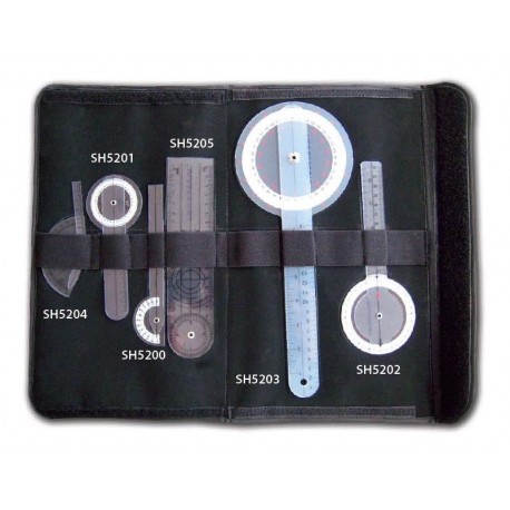 KIT DE 6 GONIOMETROS DE PLASTICO