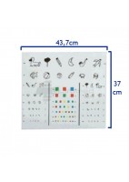 LAMINA OPTOTIPO ADULTO EN METACRILATO SERIGRAFIADA