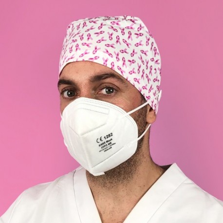 GORRO CASQUETE CON BOTONES CANCER DE MAMA