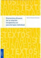 ELEMENTOS EFICACES DE LA RELACION TERAPEUTICA EN PSICOTERAPIA INDIVIDUAL